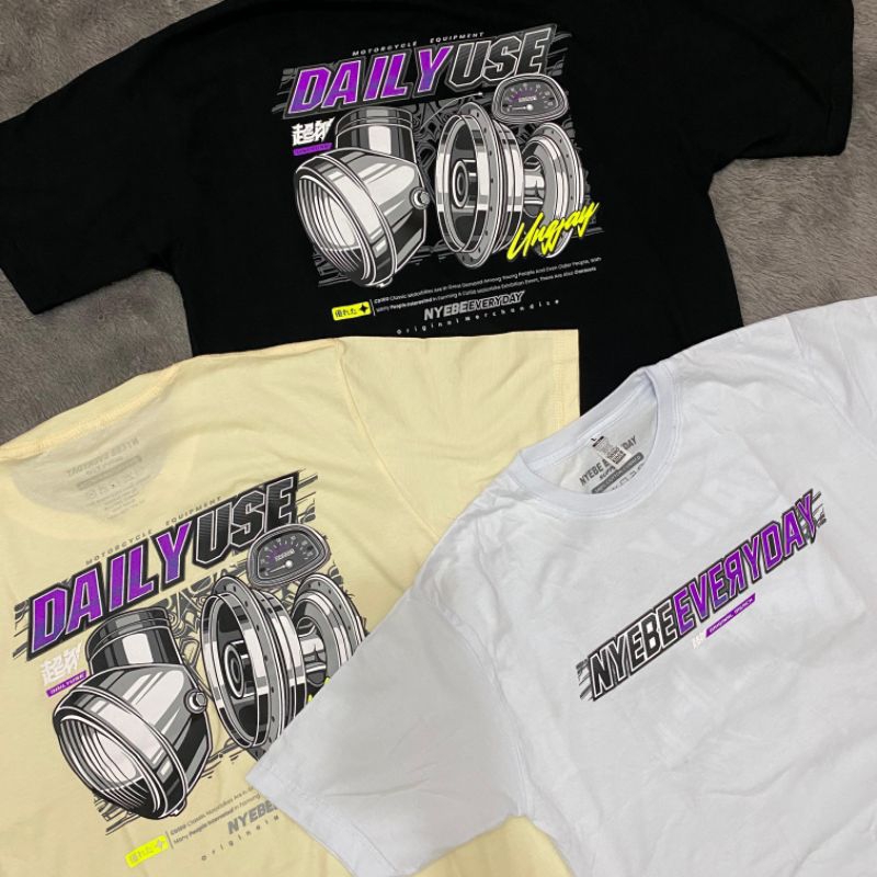 KAOS NYEBE EVERYDAY ORIGINAL || TERBARU KAOS CB MURAH NYEBE EVERYDAY V7 "DAILY USE"