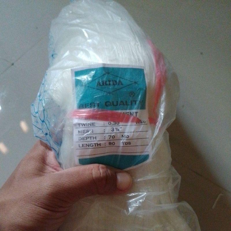 jaring ikan ARIDA 3½ INCH 0.30 70/80 YOKO JARING ARIDA