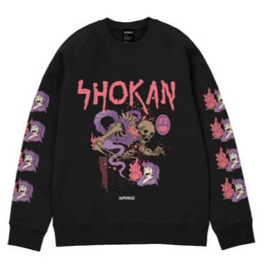 DOPEMILES - Shokan Black Crewneck