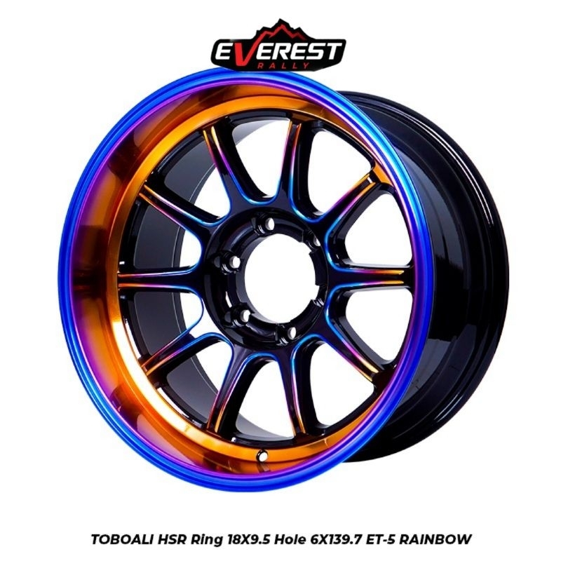 Velg Mobil Pajero.Fortuner Dll.Hsr Toboali ring 18 rainbow