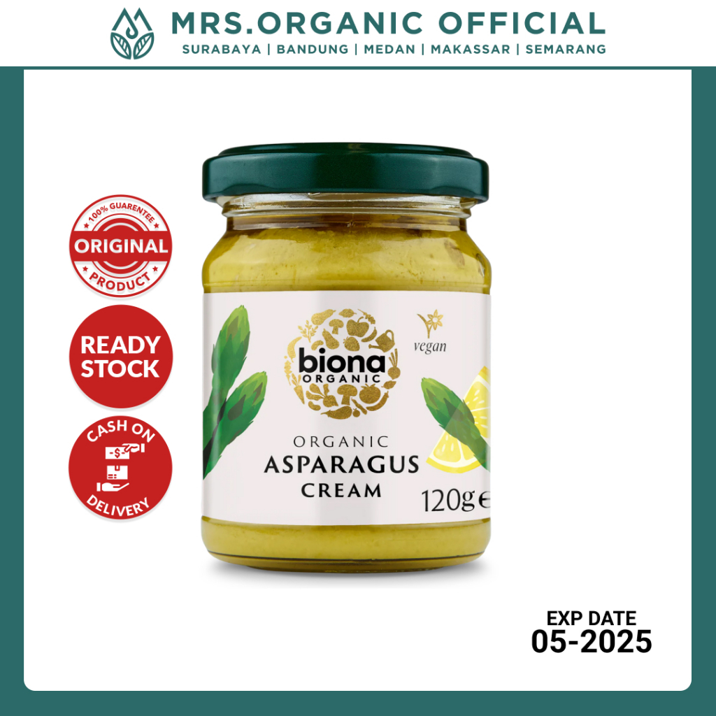 

Biona Asparagus Cream Krim Asparagus Organik 120 gr