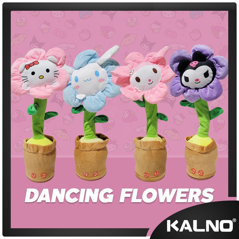 Kalno Mainan Kaktus karakter Goyang Menari Bentuk Boneka / Bunga bisa Bicara Rekam Dancing Karakter 