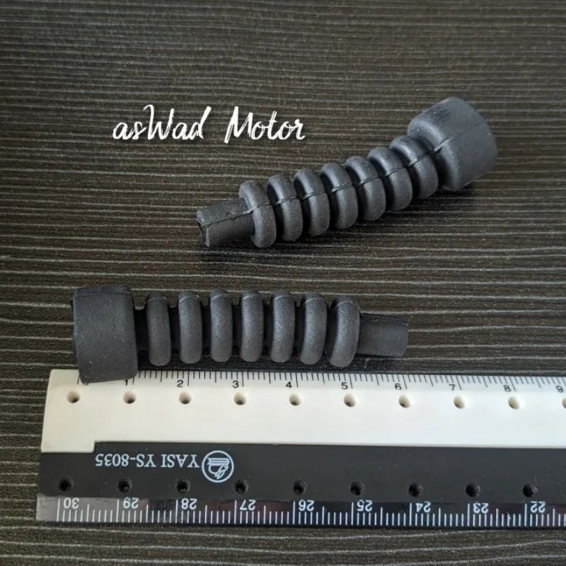 C. Karet Cacing Kabel Gas Rem Universal / Karet Spiral pelindung Kabel Rem / Karet Kabel Rem Belakan