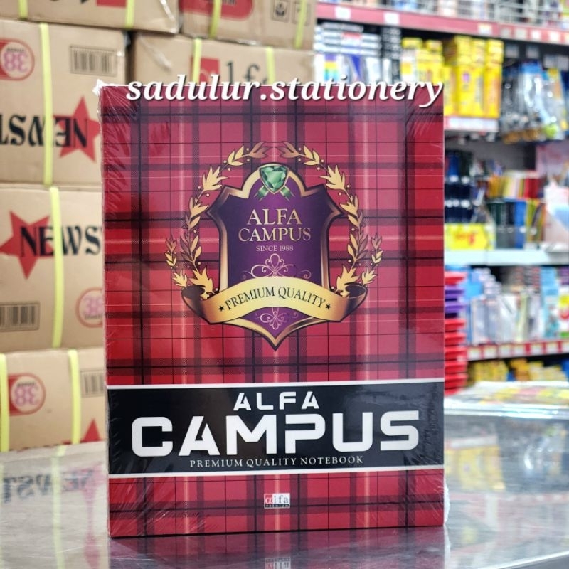 

Buku Alfa Campus 38 Lembar / Buku Campus Pendek 38 lembar / Buku Kecil Alfa 38 (1Pak isi 10pcs buku)