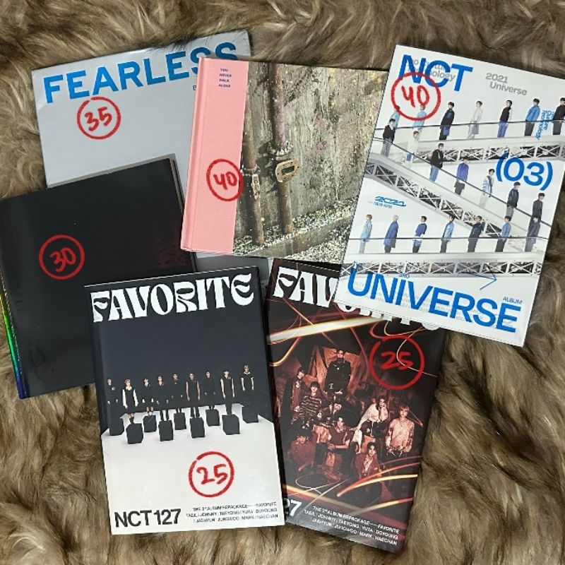 [BACA DESC, ALBUM ONLY] clearance sale murah album only lesserafim fearless, nct favorite universe, 