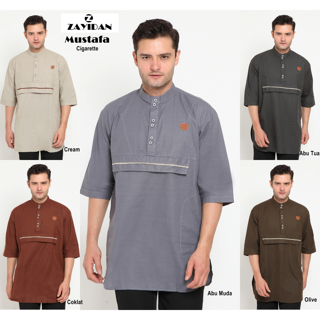 Baju Koko Mustafa by ZAYIDAN | Gamis Pria Mustafa | Koko Pria by Zayidan