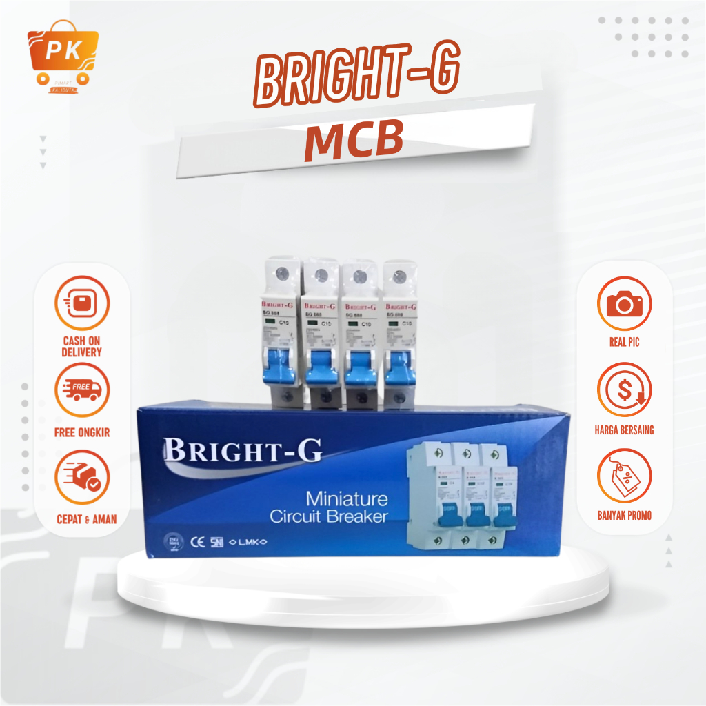 Mcb Pln Mini Circuit Breaker Biru Sni 1 Phase 32A Bright G