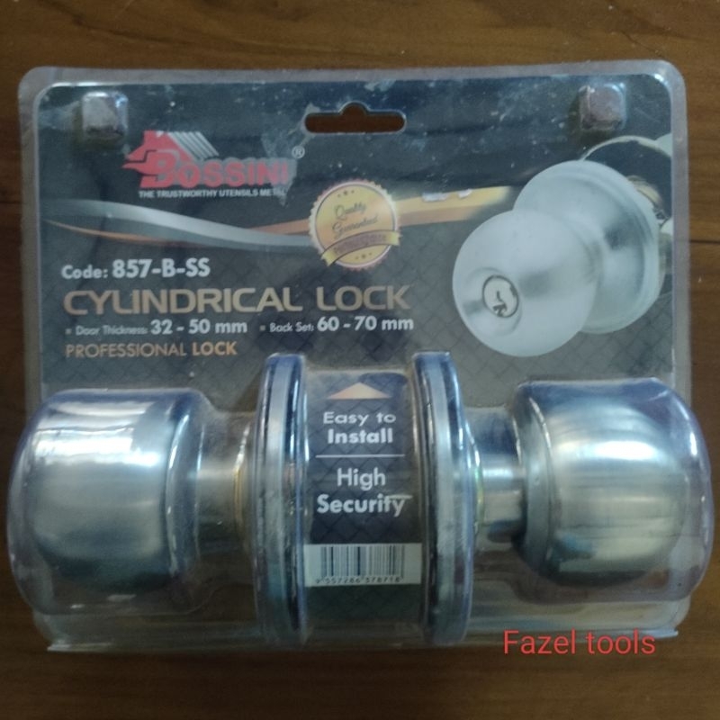 Gagang kunci pintu bulat, kunci pintu kamar mandi, BOSSINI