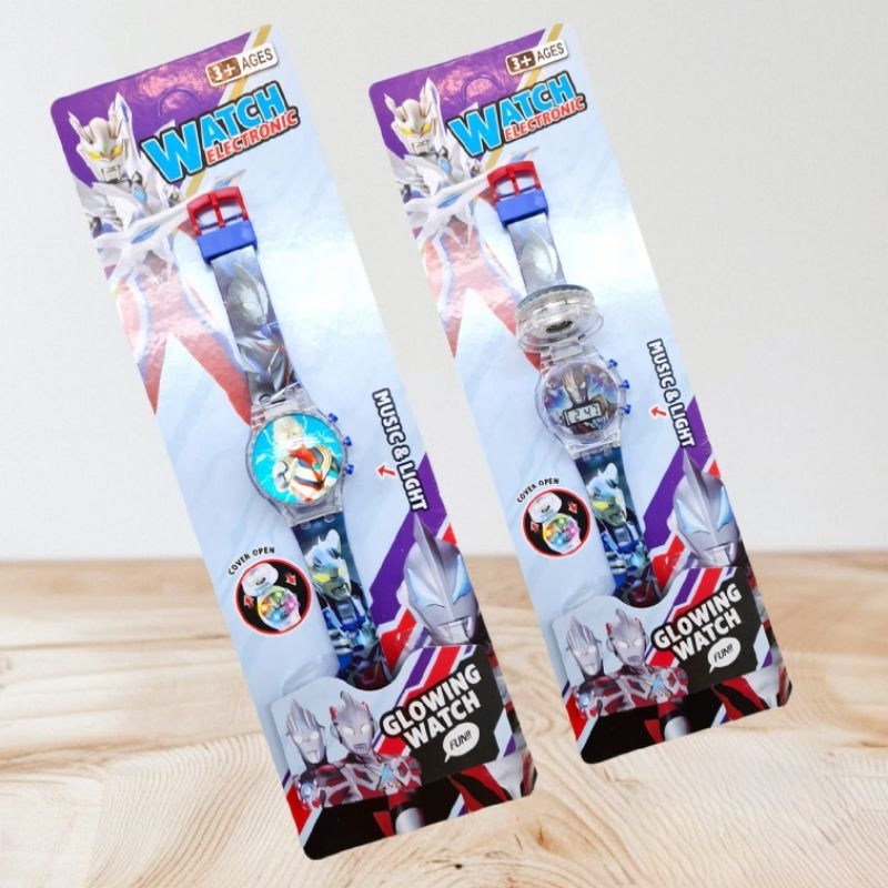 grosiran jam tangan anak  /  jam tangan anak Musik Ultraman