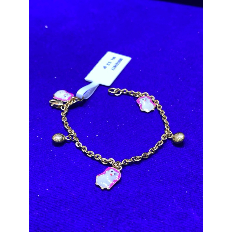 Gelang Anak/Bayi Fashion emas kadar 750% 17k/18k/22k