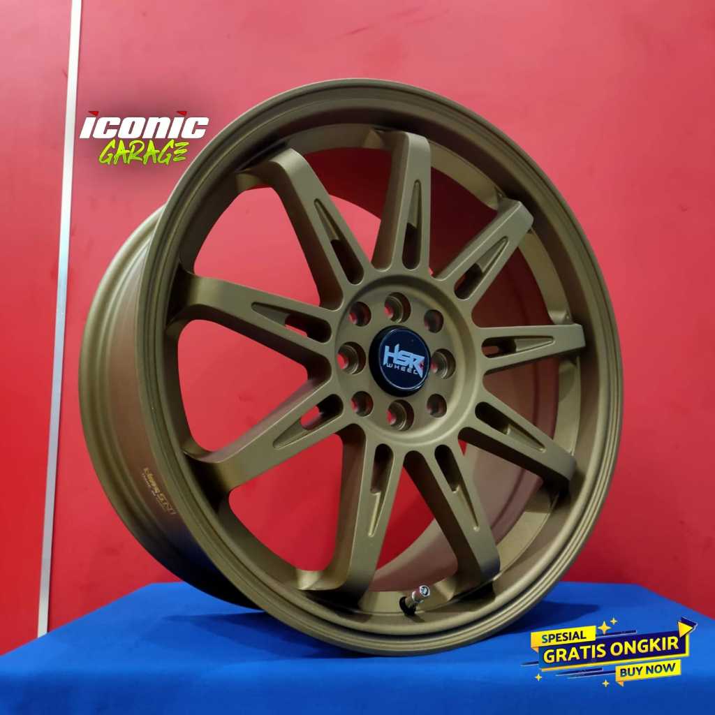 velg hsr ring18 lebar 8 mobil city hatchback, rocky, wuling, raize, jazz, mazda, dll