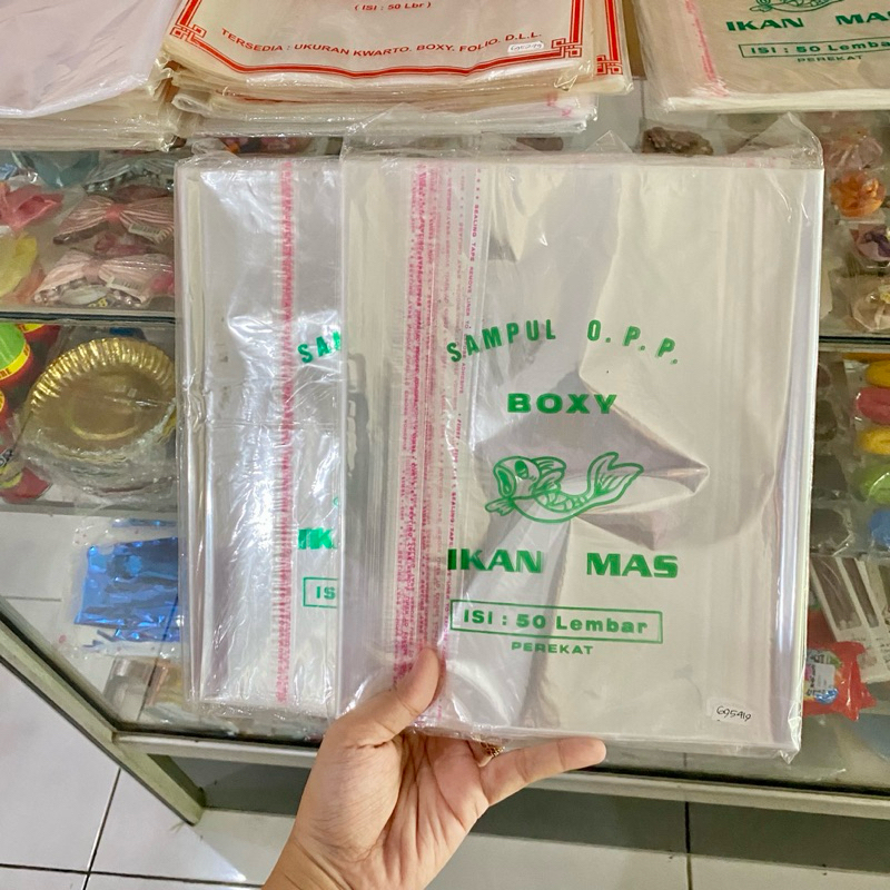 

(50 PCS) SAMPUL OPP IKAN MAS BOXY LEM