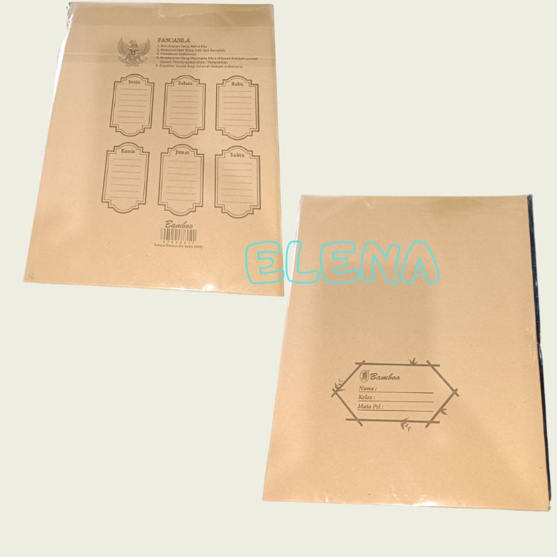 

sampul buku coklat uk.kwarto/1bks =20lbr/sampul coklat craft