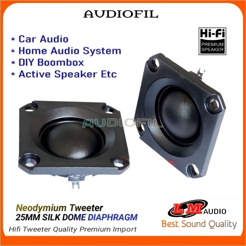 Tweeter Silk Dome 1.5 Inch 4 ohm  Neodymium Tweeter