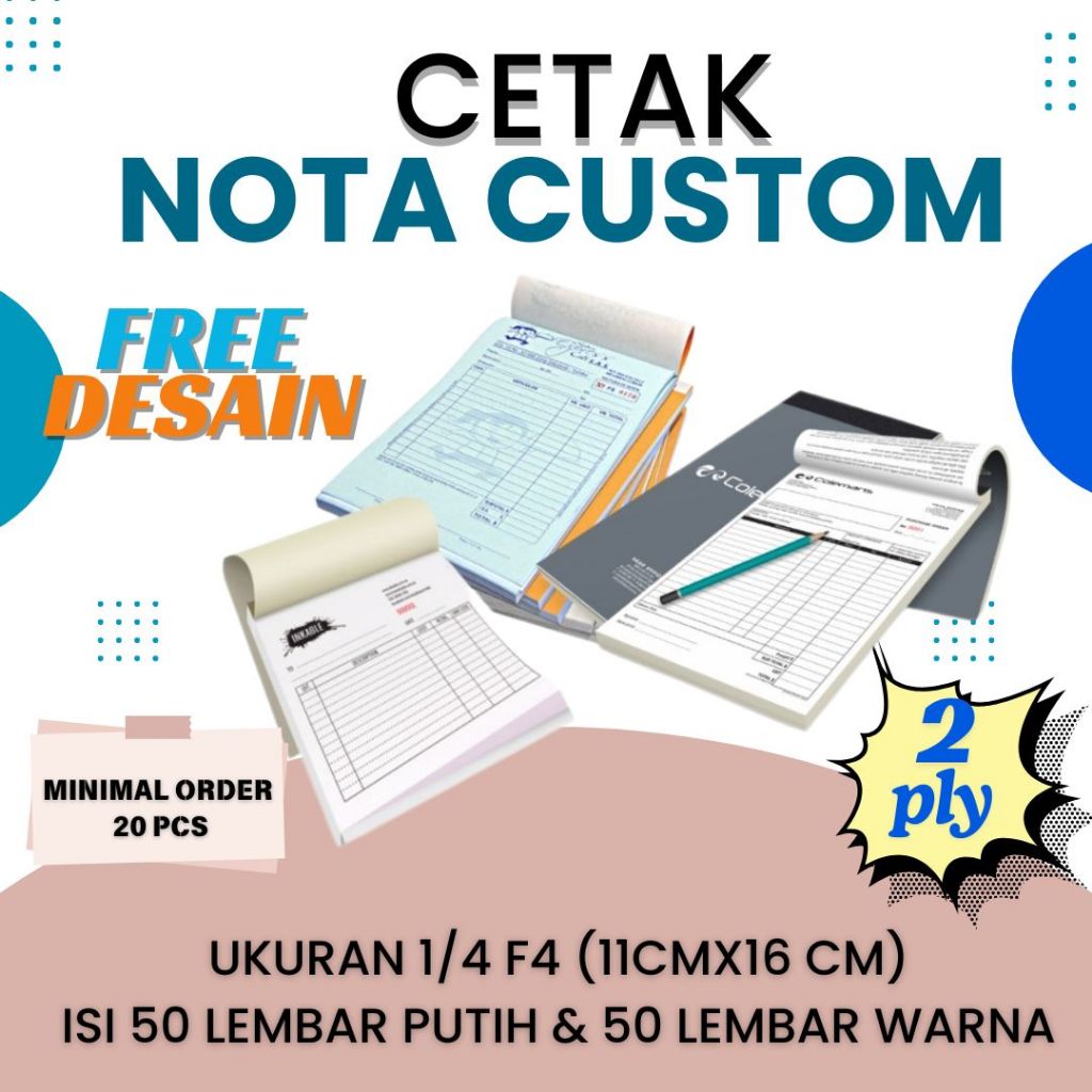 

NOTA NCR 1/4 F4 2PLY CUSTOM