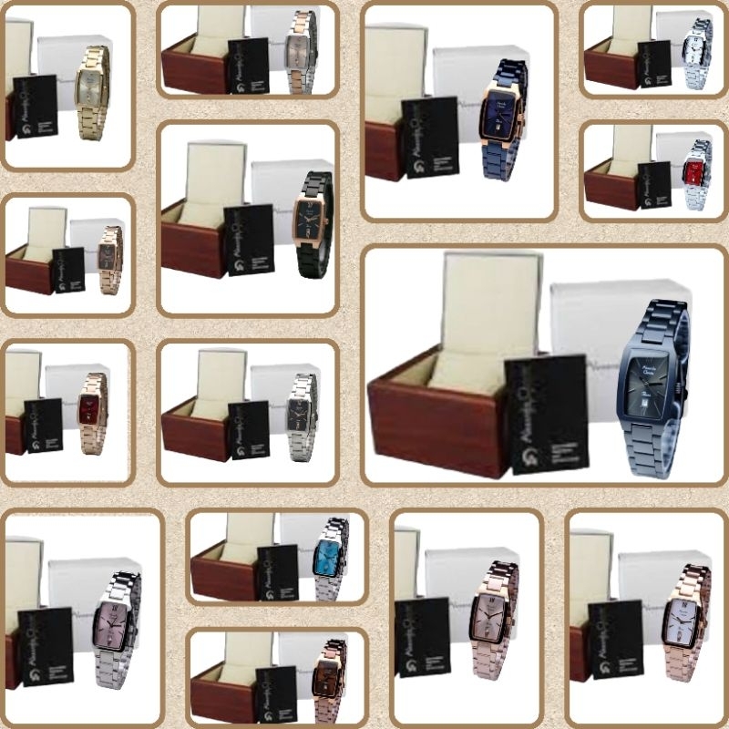 Jam Tangan Wanita Alexandre Christie 2455 AC 2455 AC2455 Cewek tali besi