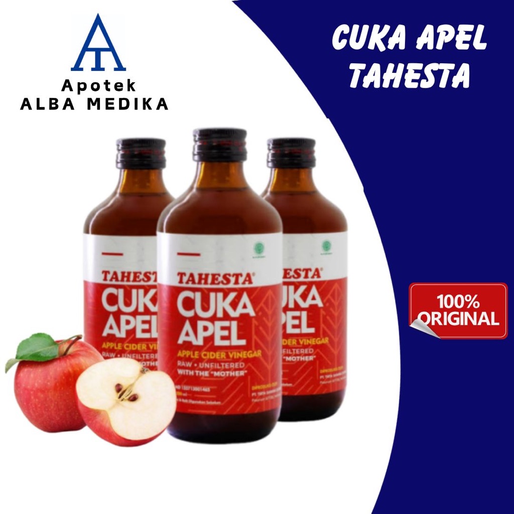 

Cuka Apel Tahesta Original 320 ml | Cuka Apel Organik untuk Diet & Detoks | Apple Cider Vinegar with Mother | Kesehatan | Detoks | Meringankan Diabetes, Batu Empedu, & Asam Urat