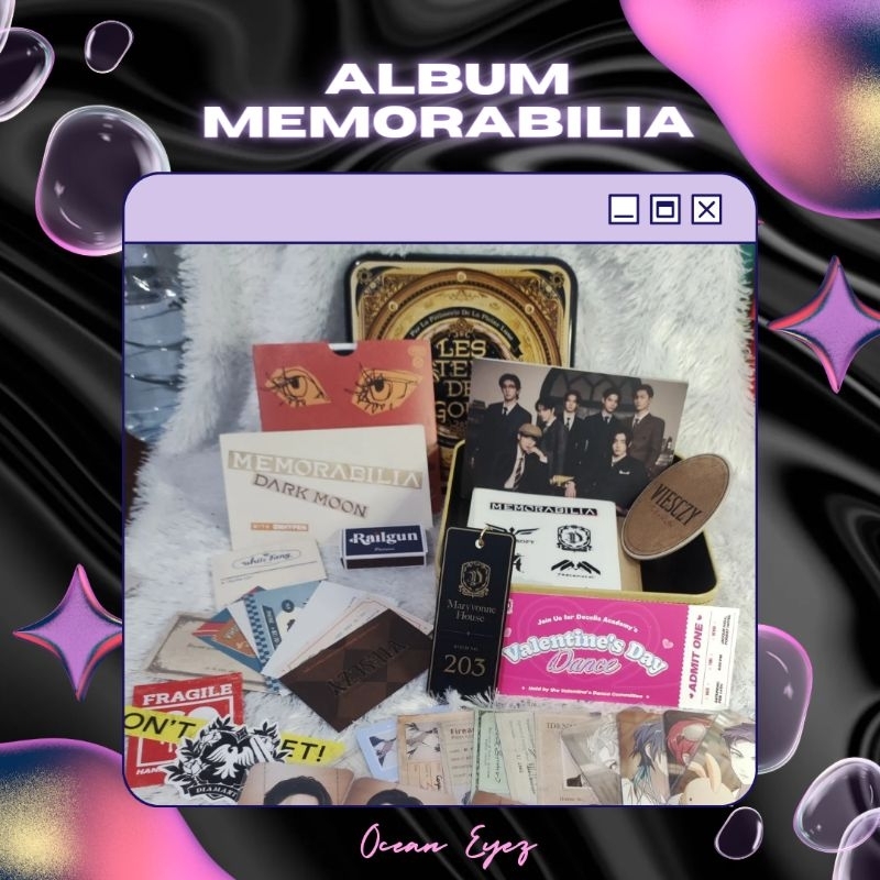 [WTS/Want To Sell] OFFICIAL Album Enhypen - Memorabilia Dark Moon Ver. Set Sticker, Keychain, CD