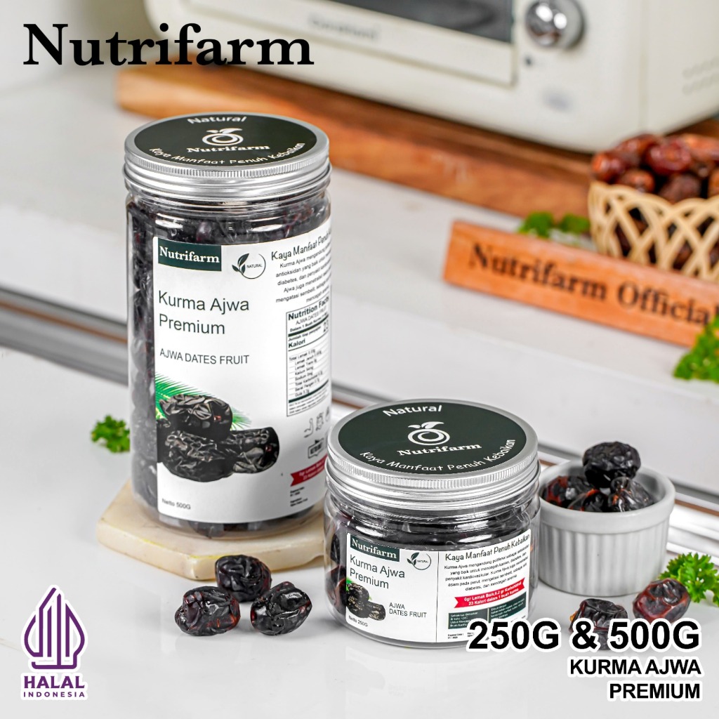 

KURMA AJWA 250G 500G/ KURMA AJWA ORIGINAL KURMA PREMIUM/ KURMA ORIGINAL ORGANIK