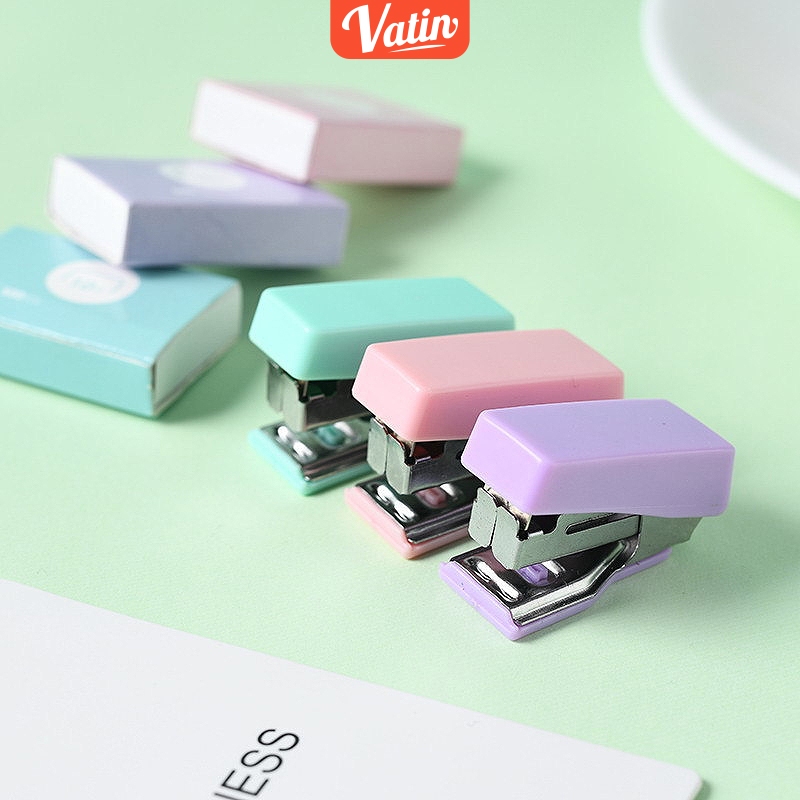

Stapler Set/stapler mini cute staples portabel macaron color staples perlengkapan kantor mengikat logam kreatif-EG-Vatin_Shop