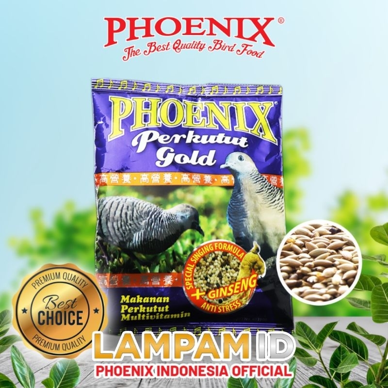 PONIK GOLD phoenix perkutut gold pakan burung kutut campur makanan bervitamin Lampam ID