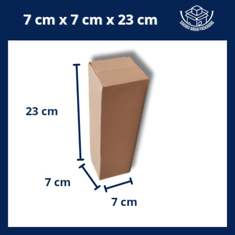 

(5 pcs) Kardus Packing Polos Sedang, Box Packing dll 7x7x23 cm