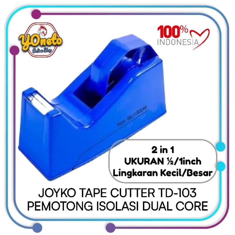 

Joyko Pemotong Isolasi / Tape Cutter TD-103 (2in1/DualCore)