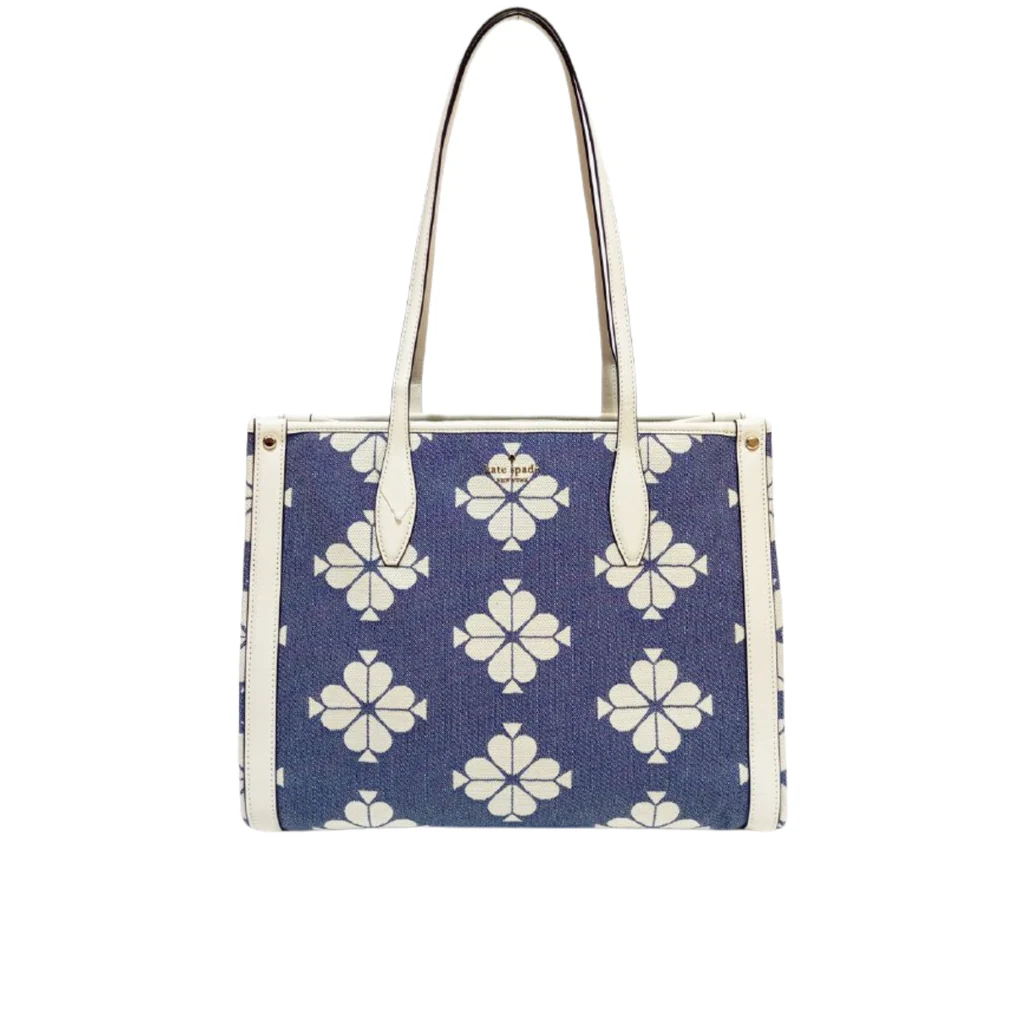 Kate Spade Market Tote Spaced Spade Flower Halo White
