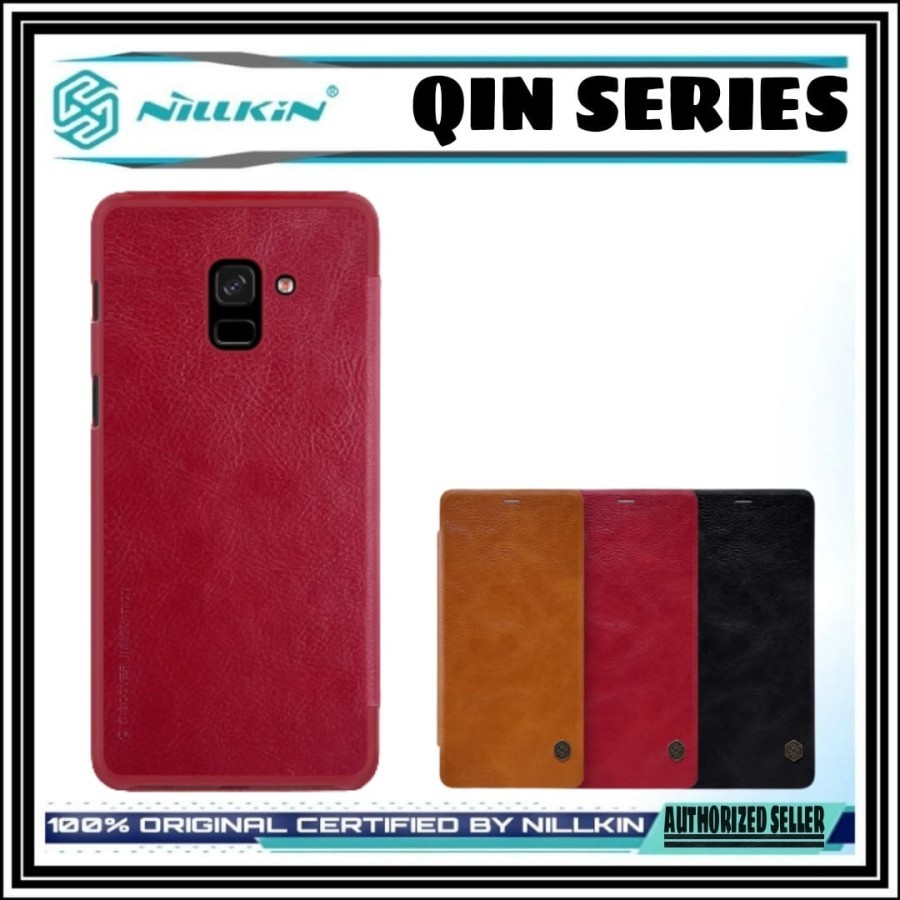 SAMSUNG GALAXY A8 2018 NILLKIN QIN LEATHER CASE