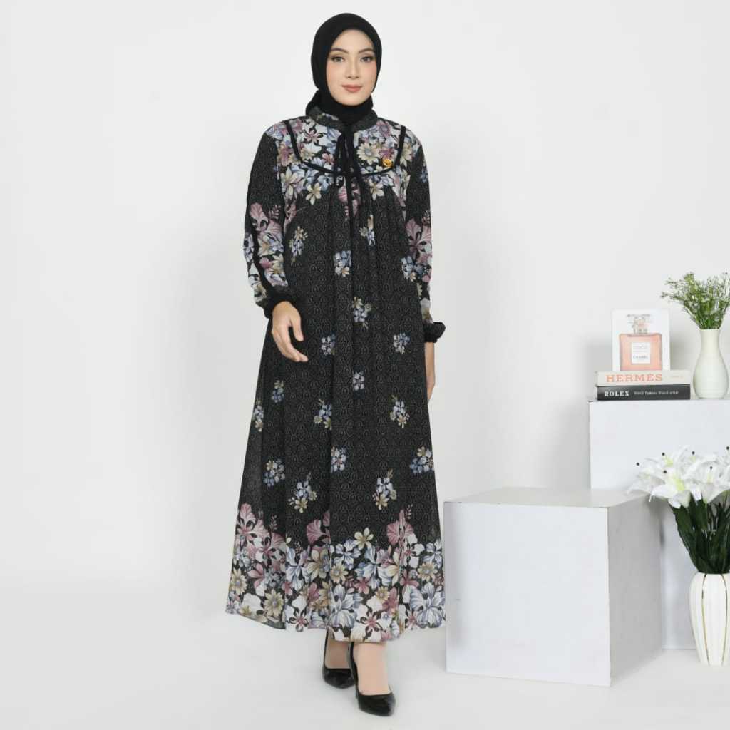 olhop mugfa sabrina set hijab baju wanita kekinian 2024 baju wanita murah Ceruty babydoll Busui