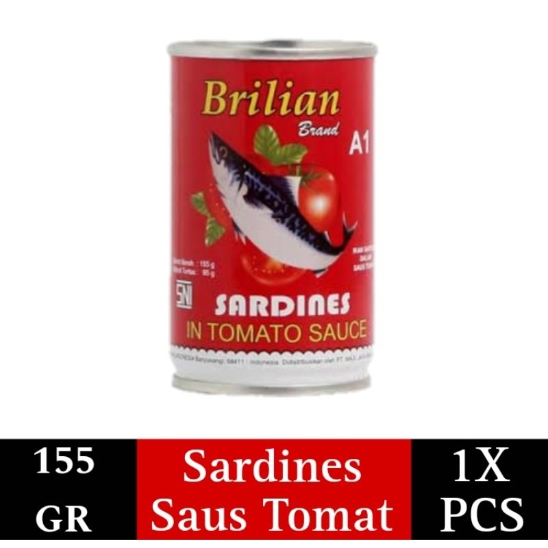 

1 Pcs Sarden Brilian 155gr Murah Promo