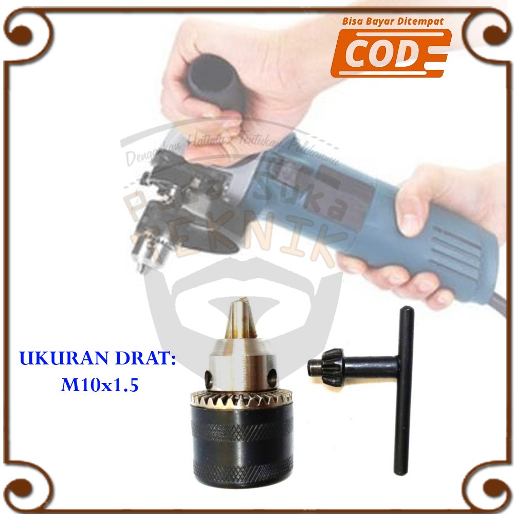 alat pengubah mesin gerinda jadi mesin bor tangan kepala bor drat chuck gerinda