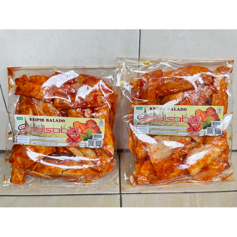 

KERIPIK SINGKONG BALADO SALSABILA ASLI PADANG 250gr