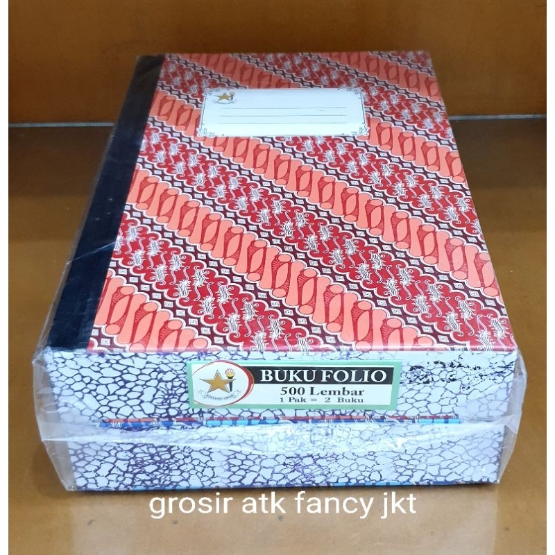 

Buku Hard Cover FOLIO isi 500 Lembar Bintang Obor ( 31x 21 cm )