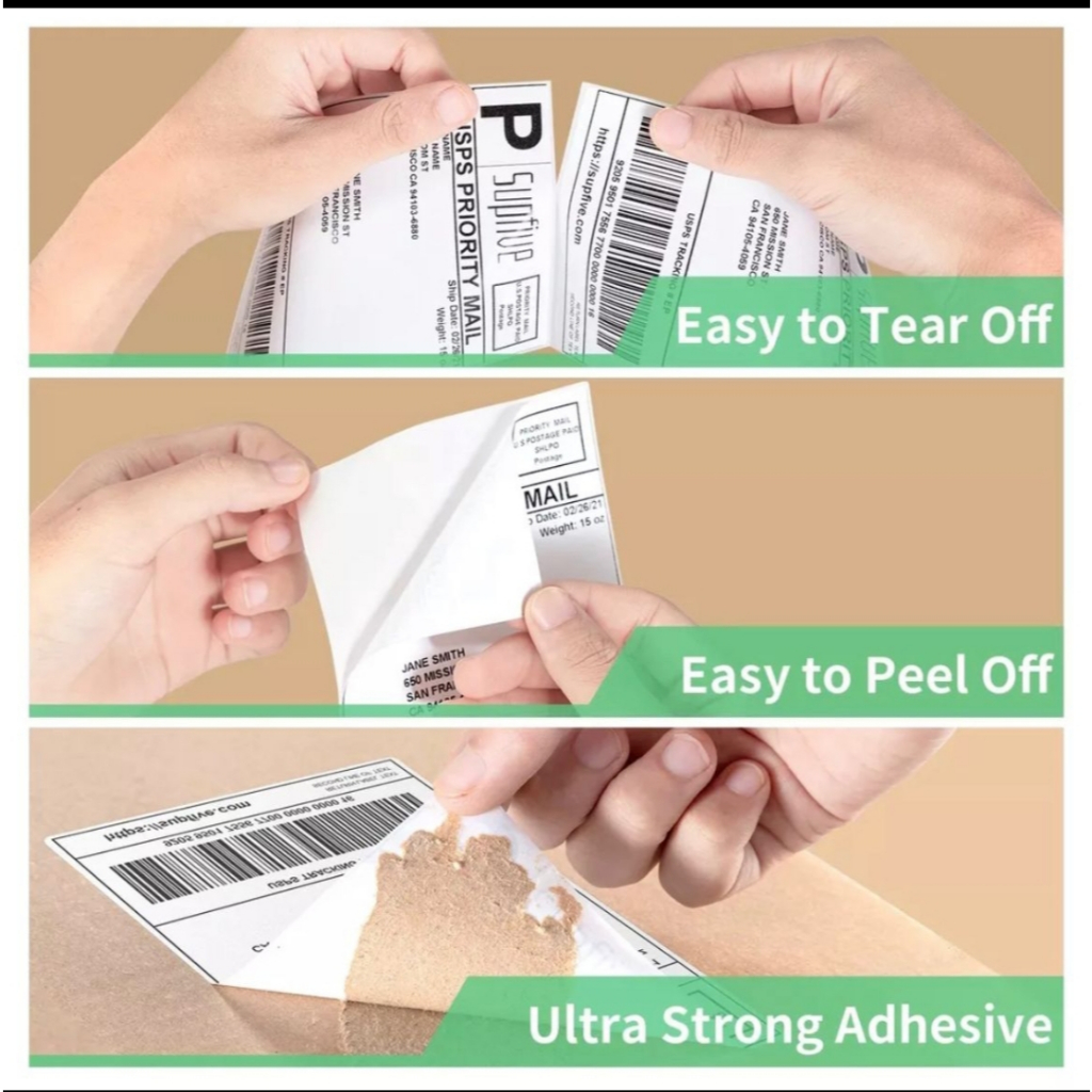 

Promo Kertas Thermal Label Sticker 100x100 500 Lembar