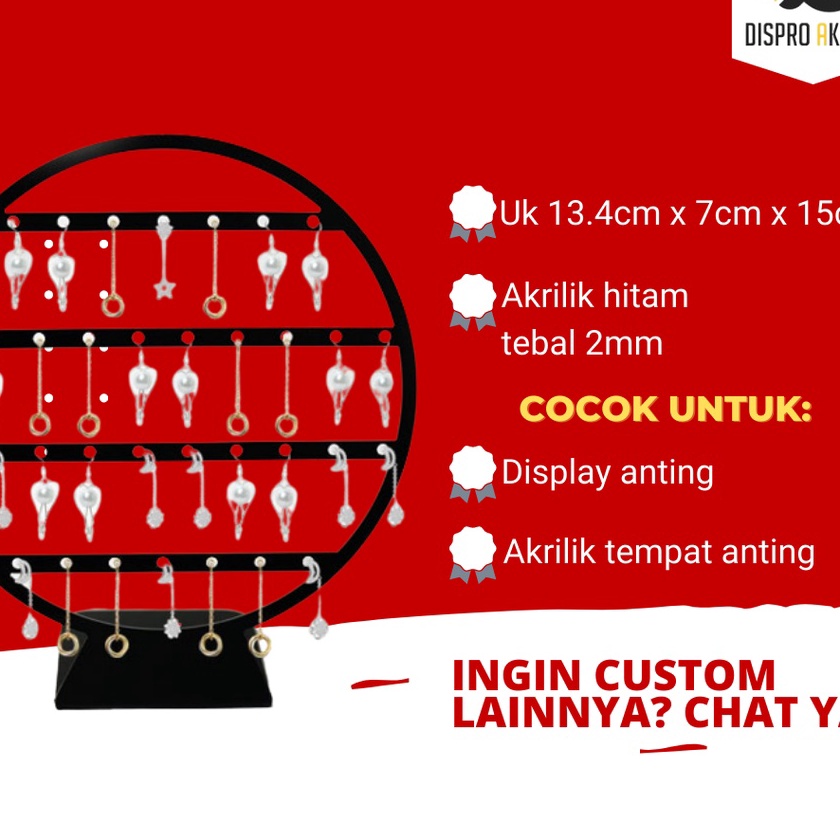 KP8 display anting  tempat anting  akrilik display anting  anting organizer