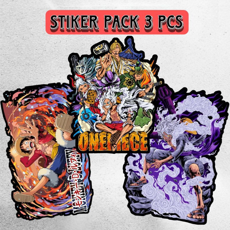 

Stiker Case HP Sticker Hologram Sticker One Piace Stiker Helm Sticker Vinly Glossy Stiker Pack Isi 3 Pcs Free Bonus Random!!!