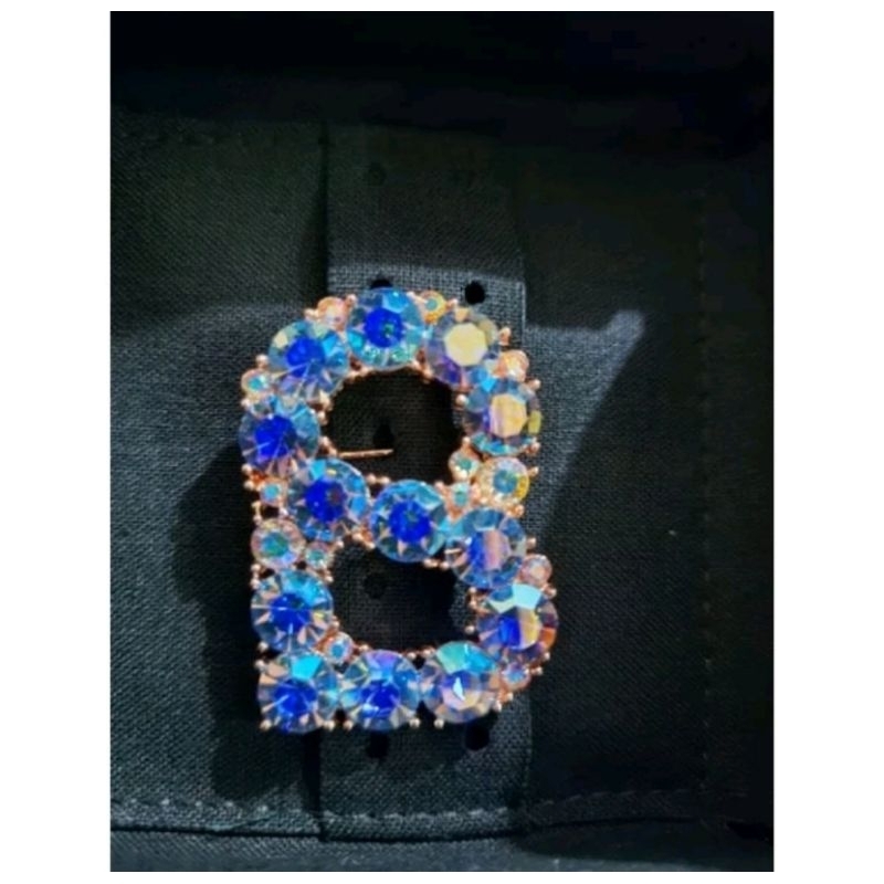 Buttonscarves Brooch Orlin Blue (New) Bisa req shopee video