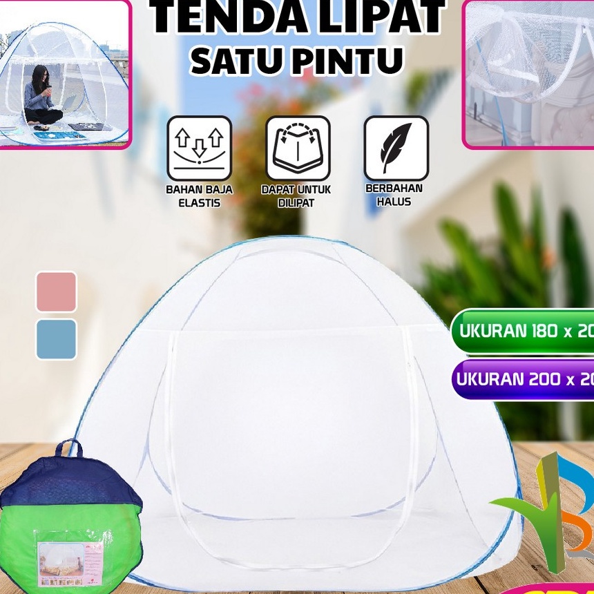 Pilihan RBM345 Mainan Tenda Anti Nyamuk Kelambu Tidur Lipat Bayi UK 18x2  Kelambu Lipat Anti Nyamuk 