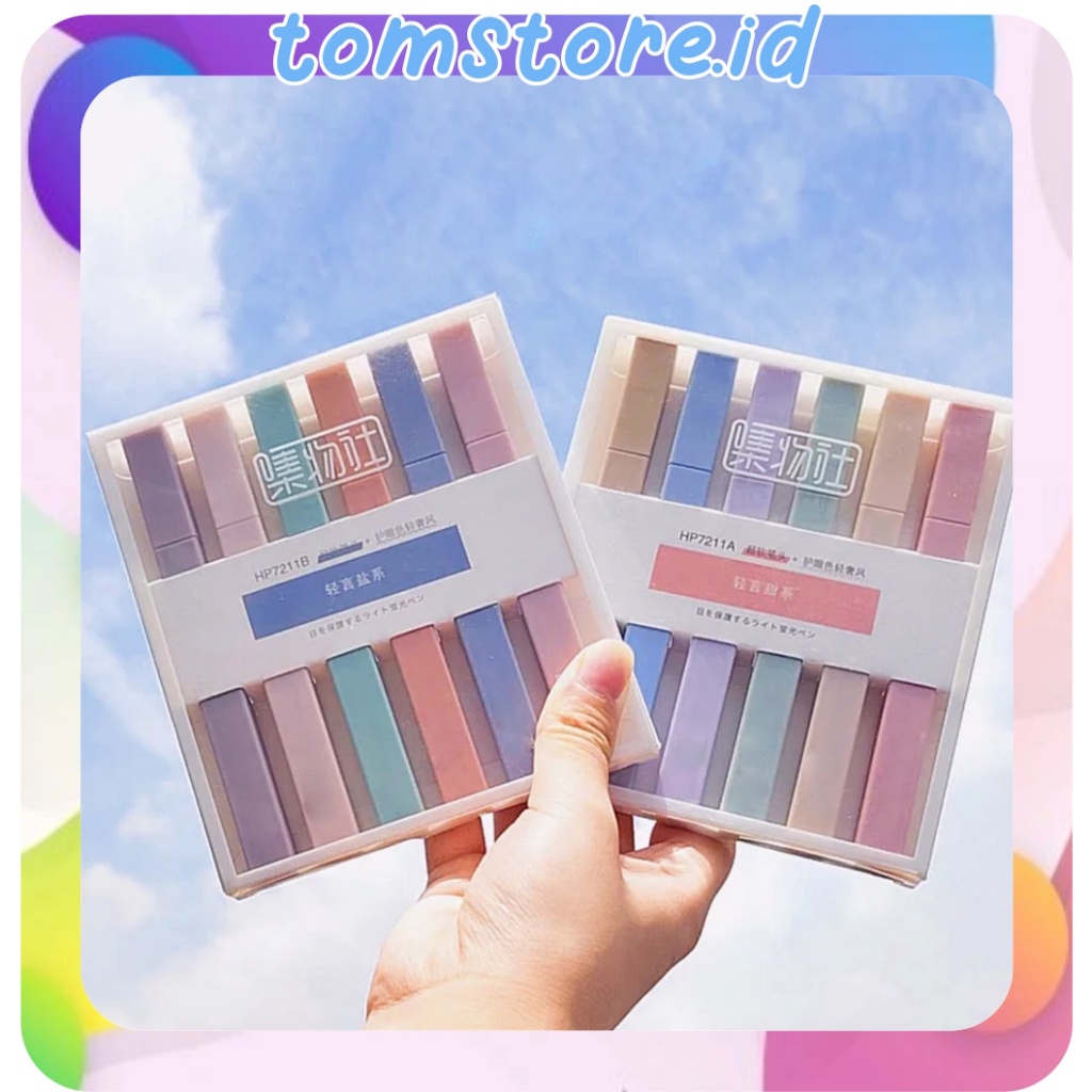 

EKSTRA PROMO TOMSTOREID Highlighter Morandi Set 6pcs Pastel Color S14