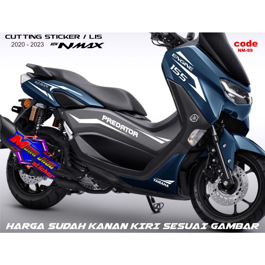 CUTTING STICKER NMAX 155 NEW 2022 STRIPING NMAX BARU