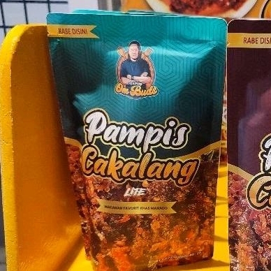 

Om Buds Pampis Cakalang Lite (sedikit pedas) Kemasan Pouch Oleh-Oleh/makanan/Jajanan/Cemilan Asli Manado higienis dan halal Siap di Konsumsi