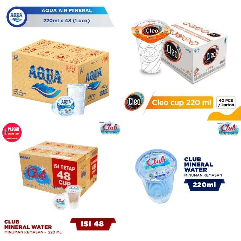 

Aqua Cleo Club Air Mineral Minum Gelas Cup 220ml Isi 24 Botol Kecil Mini Tanggung 3Sedang Besar 120ml 250ml 330ml 600ml 1 3 5 19 Liter 1500mlL 1.5L 1500 ML Dus Karton Original Official Store Distributor