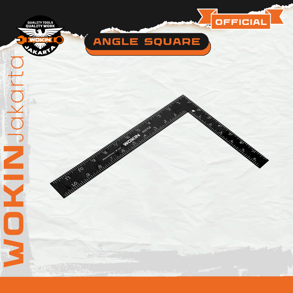 

Angle Square Wokin 200x300mm | Siku Tukang Wokin 400x600mm | Penggaris Siku Wokin 8"x12" | Pasekon 16"x24" | Material Mart