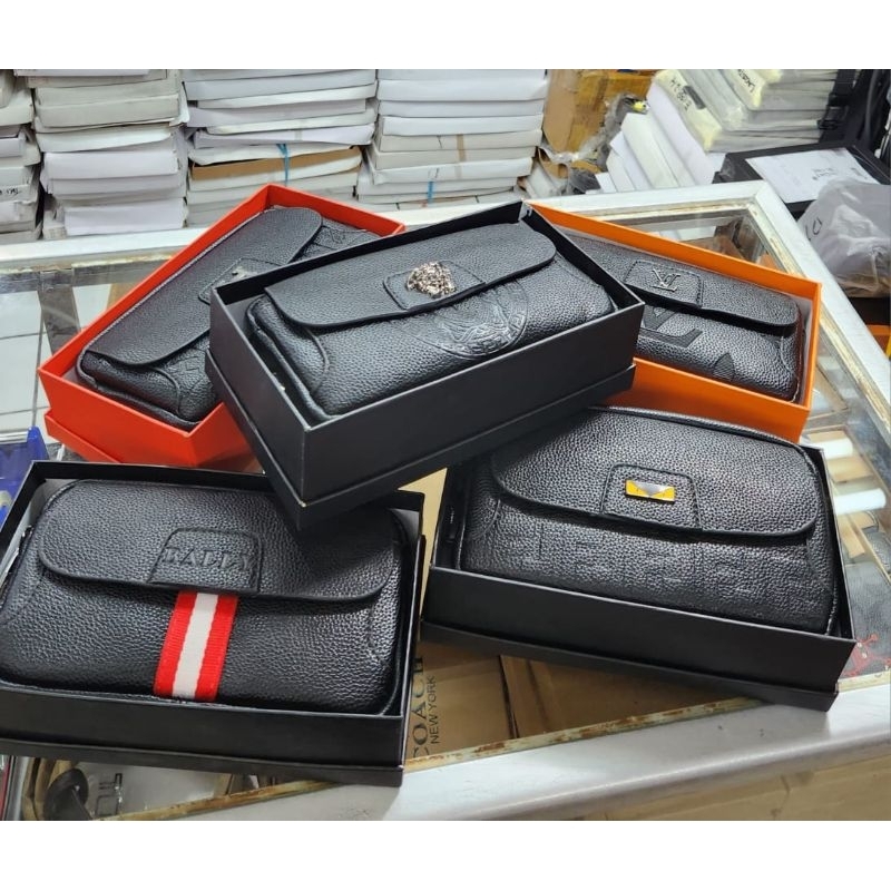 Tas Clutch / Handbag Full Leather Tas Pria/Wanita Mirror Quality