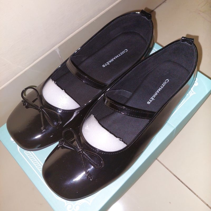 COZYMARKETS Minete Ribbon Ballet Flatshoes