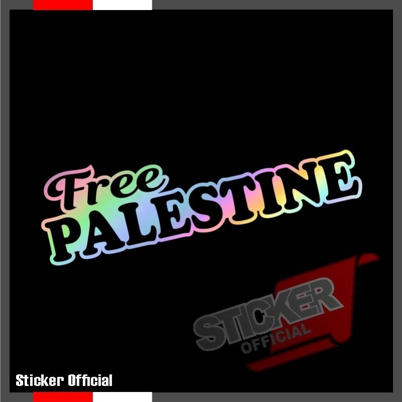 

seticker free Palestine buat belakang HP