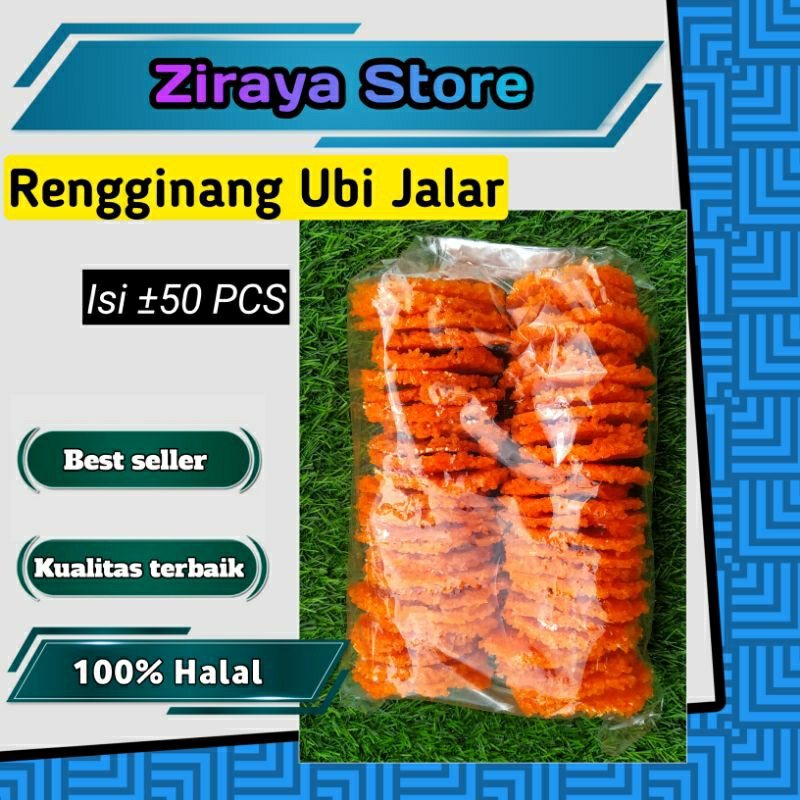 

Rengginang Ubi Jalar Manis Isi 50 PCS Mentah | Renginang Ranginang Olahan Ubi