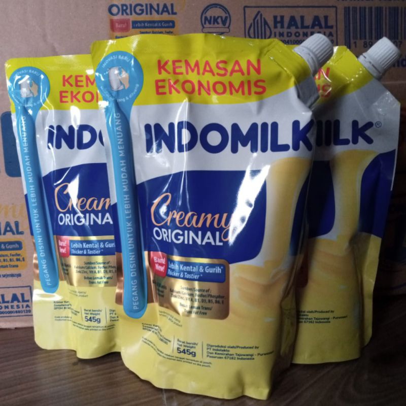 

INDOMILK Susu Kental Manis Pouch 544 Gr Kemasan Ekonomis