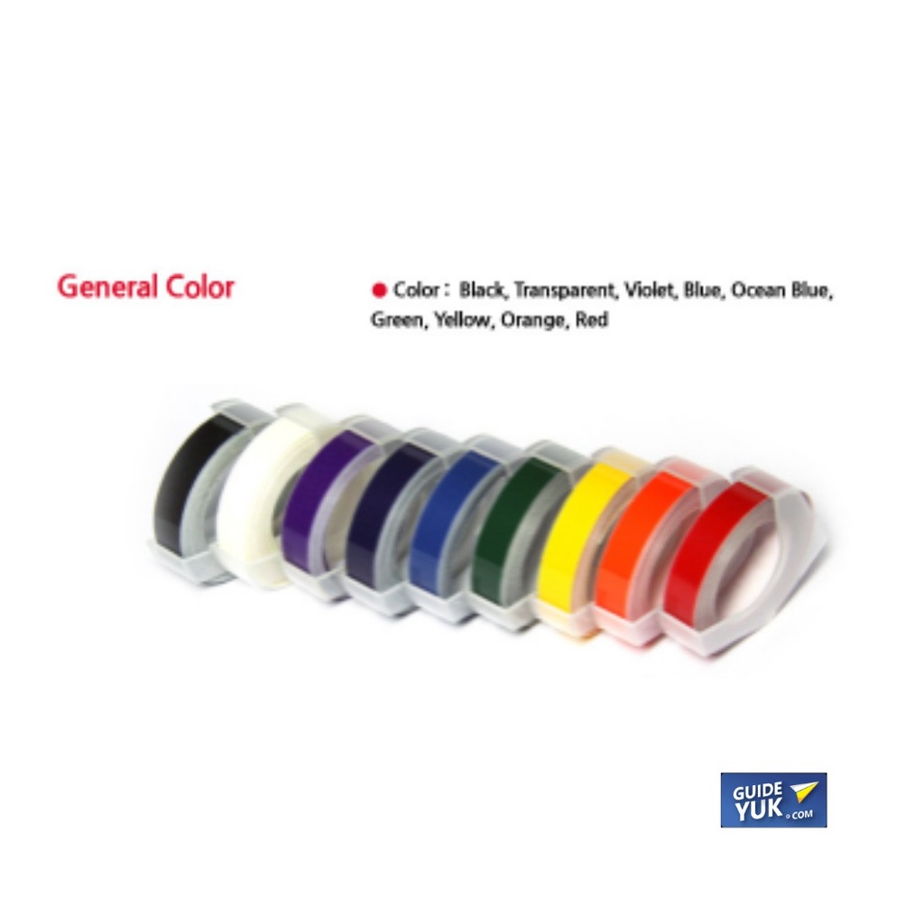 

KHUSUS MOTEX emboss label tape ONLY HITAM READY STOCK